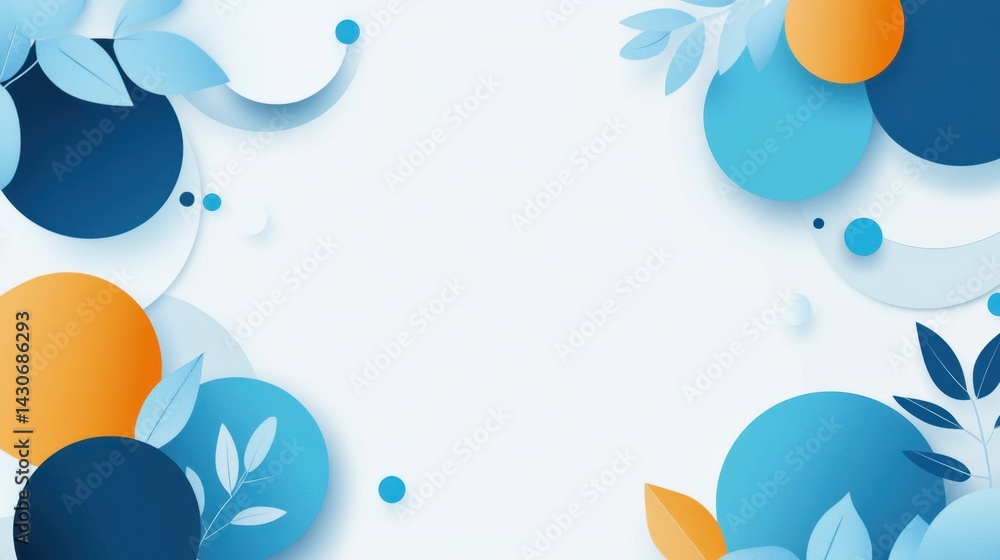 Colorful abstract design with leaves Colorful abstract design with leaves