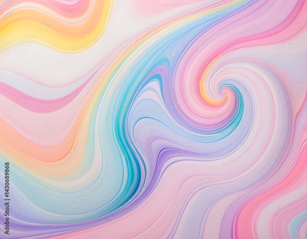 Colorful Pastel Swirl Background - Abstract Fluid Marble Texture in Pink, Blue, Yellow and Purple Tones Colorful Pastel Swirl Background - Abstract Fluid Marble Texture in Pink, Blue, Yellow and Purple Tones