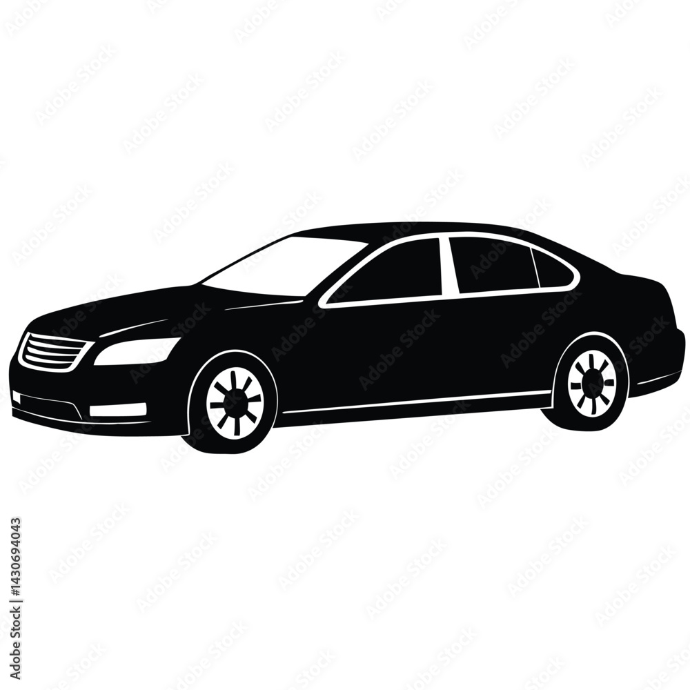 black car isolated on white background black car isolated on white background