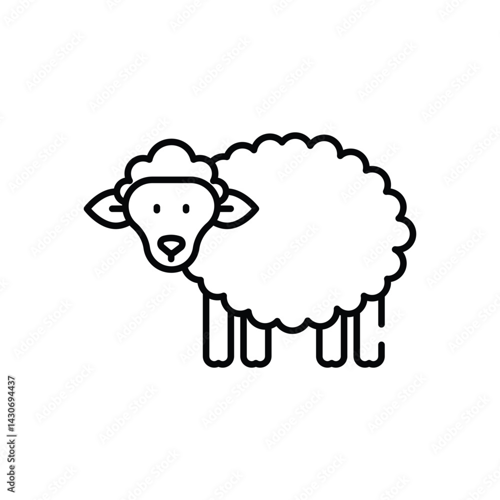 Sheep Vector icon Sheep Vector icon