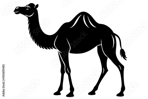 camel silhouette vector, camel icon black vector 