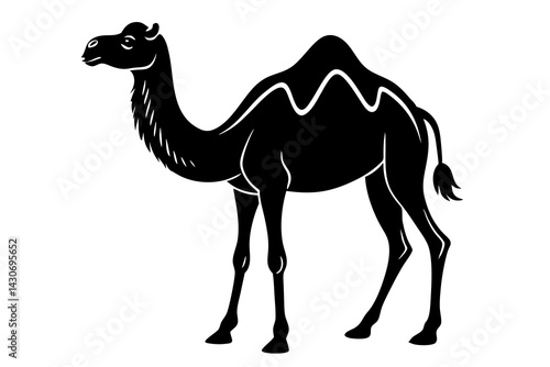 camel silhouette vector, camel icon black vector 