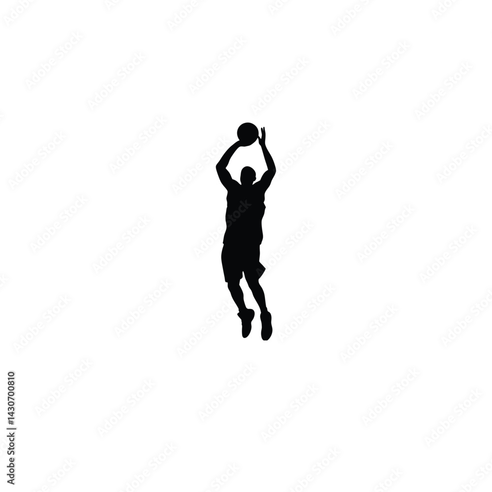 basket-ball-player-silhouette-on-white-background basket-ball-player-silhouette-on-white-background