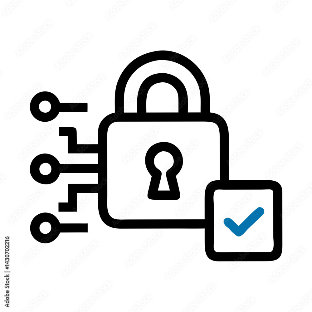 Simple Blue Check Mark Icon on Dark Background Simple Blue Check Mark Icon on Dark Background