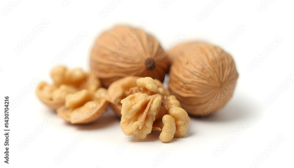 Walnuts kernel isolated on white background Walnuts kernel isolated on white background