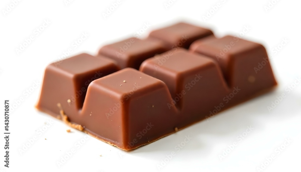 close up a chocolate bar isolated on white background close up a chocolate bar isolated on white background
