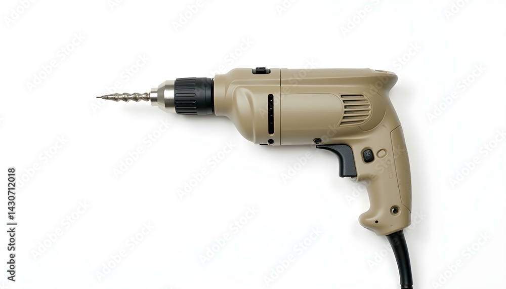 Cordless screwdriver on a white background Cordless screwdriver on a white background