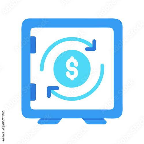 Safe money transfer, money exchange, online banking concept
