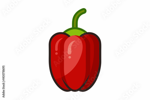 red hot chili pepper vector illustration 