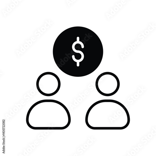 Employee Benefit icon vector stock illustration