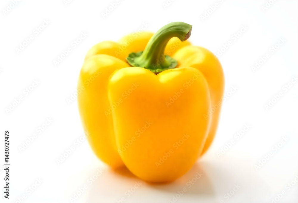 Yellow bell pepper isolated on white background Yellow bell pepper isolated on white background