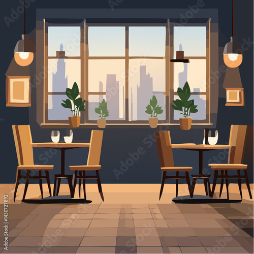 interior of a cafe