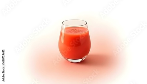 Wallpaper Mural glass of tomato juice isolated on a white background Torontodigital.ca
