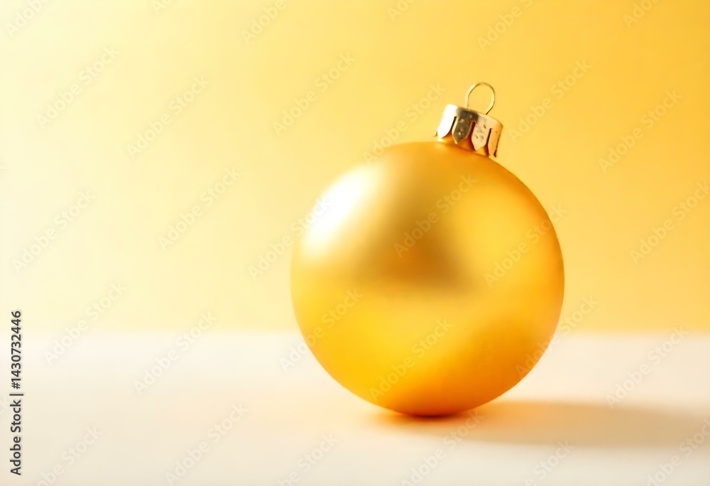 custom made wallpaper toronto digitalyellow christmas ball, isolated on white background