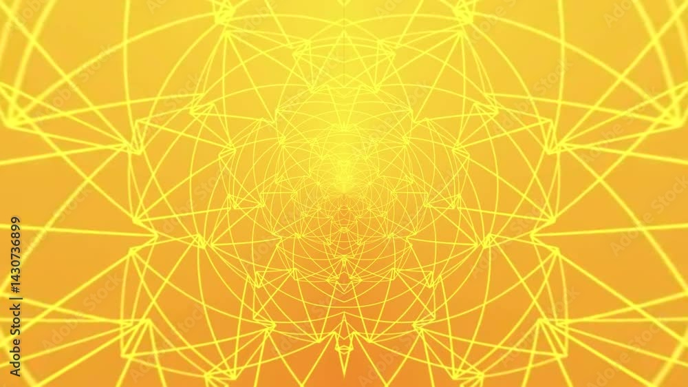 Abstract Yellow Geometric Pattern