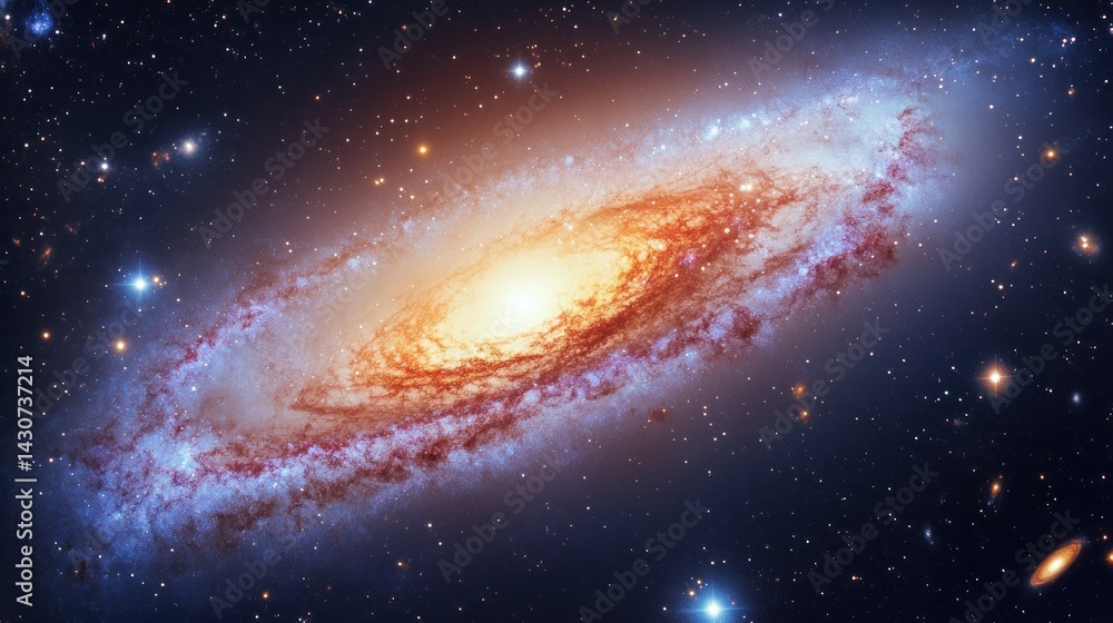 Obraz premium Spiral Galaxy in Deep Space (11)