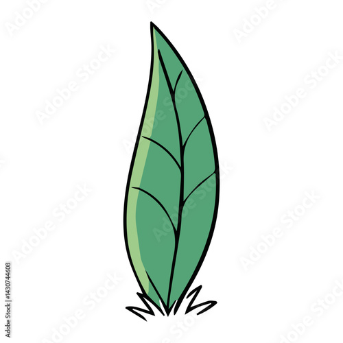 Hand drawn shrub bush shrubbery tree. set of garden plant element. Eco element