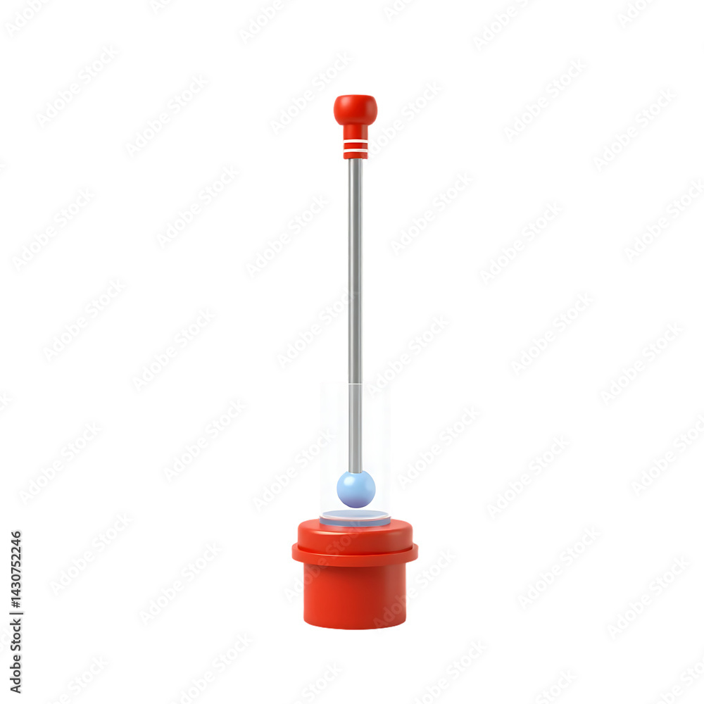 Fototapeta premium A 3D Cartoon Depiction of a Physics Experiment Apparatus