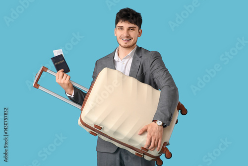 Young businessman with pass...