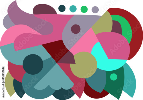 colorful abstract art for wall decoration