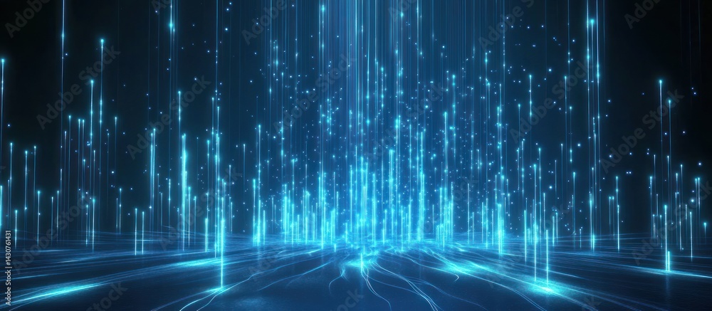 custom made wallpaper toronto digitalAbstract Digital Light Streams: A Futuristic Vision