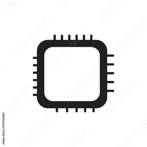microprocessor CPU and Chip icon
