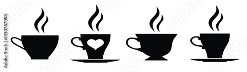  Collection of different forms of cups