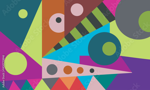 colorful abstract art for wall decoration