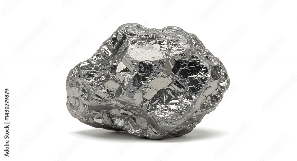 Gray metallic rock specimen closeup texture Gray metallic rock specimen closeup texture