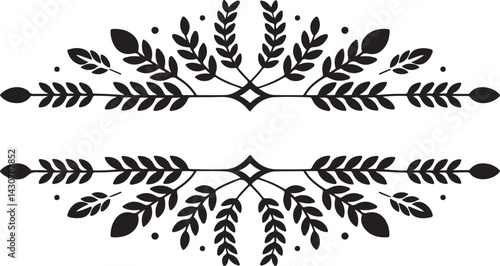 wedding floral decoration vector design