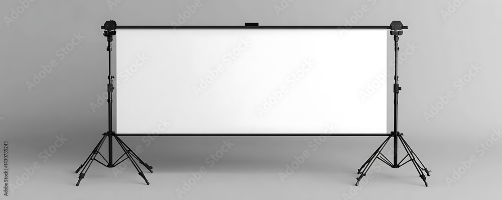Obraz premium Studio backdrop screen on stands