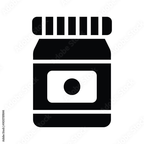 Get this amazing glyph icon of jam jar