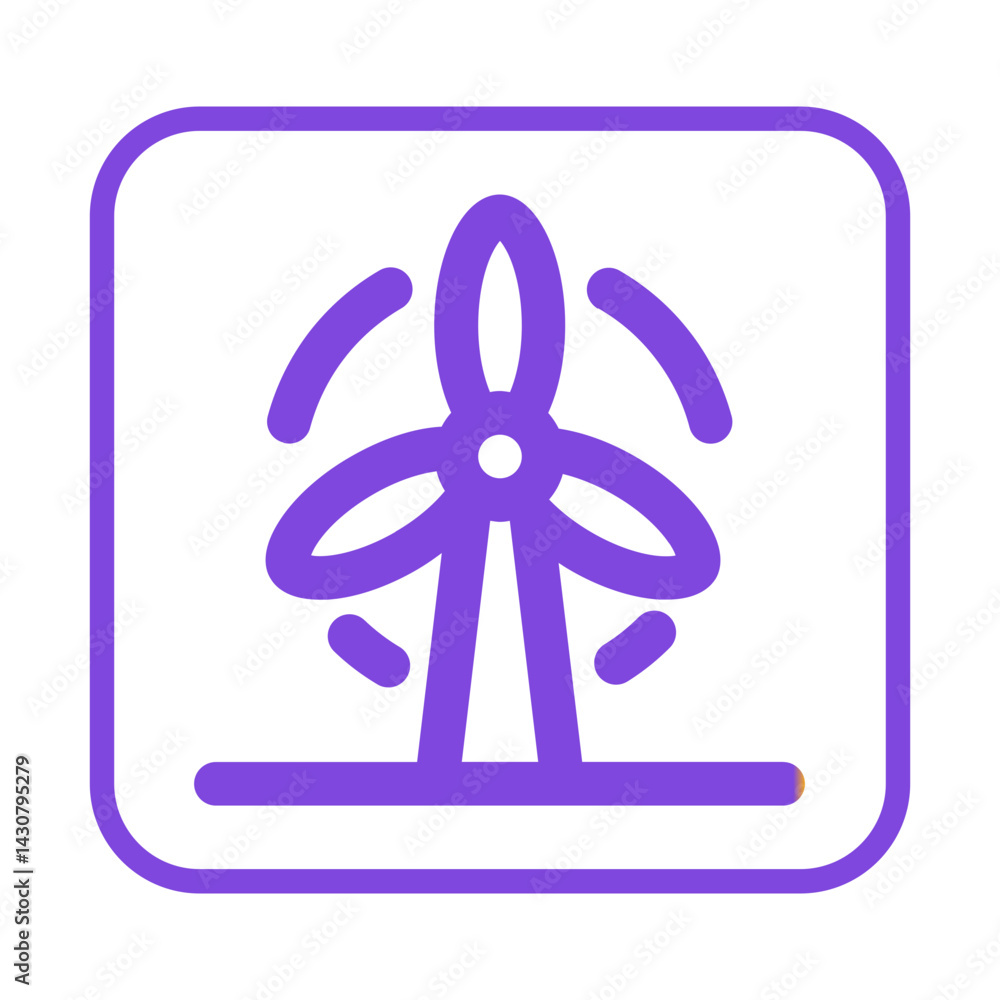 vector illustration of a gradient windmill icon vector illustration of a gradient windmill icon