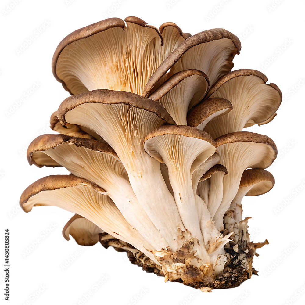 A maitake mushroom isolated on a transparent background A maitake mushroom isolated on a transparent background