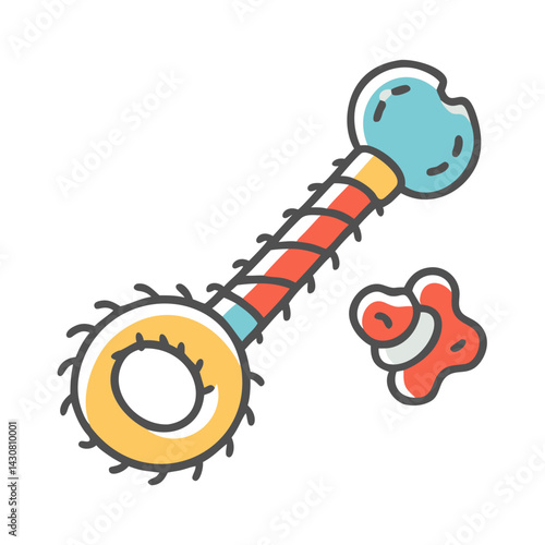 chew toy icon, chew toy vector illustration-simple illustration of chew toy, perfect for chew toy logos and icons