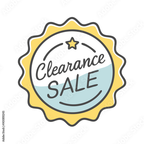 clearance sale icon, clearance sale vector illustration-simple illustration of clearance sale, perfect for clearance sale logos and icons
