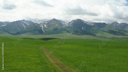 Discover breathtaking views of Nalati grassland and Tianmutai with stunning aerial photography showcasing nature's beauty