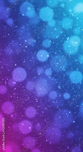 Abstract Bokeh Lights Background with Blue and Purple Gradient
