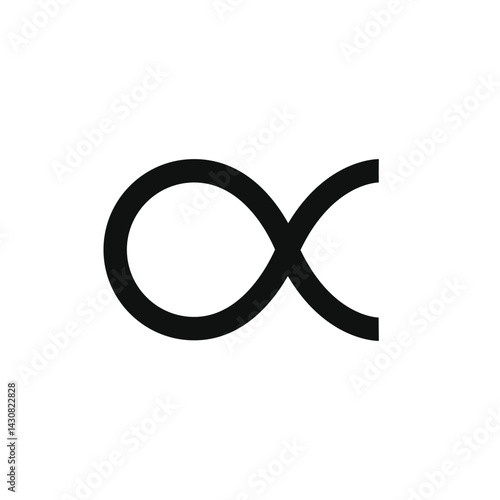 Inversely proportional symbol template, Proportionality sign vector 