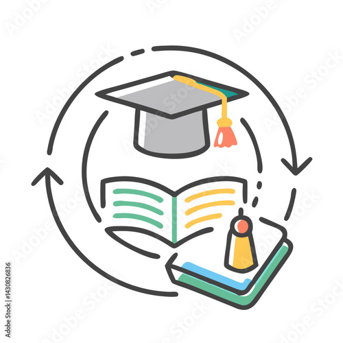 education reform icon, education reform vector illustration-simple illustration of education reform, perfect for education reform logos and icons