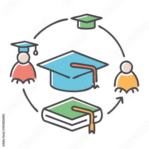 education reform icon, education reform vector illustration-simple illustration of education reform, perfect for education reform logos and icons