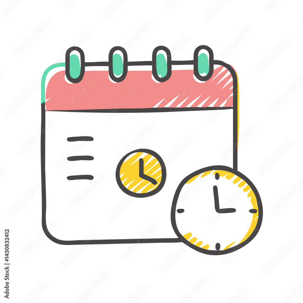 Naklejka premium event schedule icon, event schedule vector illustration-simple illustration of event schedule, perfect for event schedule logos and icons