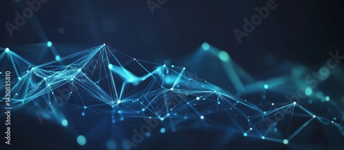 Abstract Digital Landscape: Network Connection Visualization