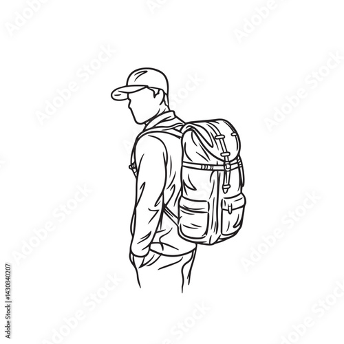 Wallpaper Mural Man with Bag Silhouette - Creative Line Sketch - man with bag silhouette - man with bag vector - man with bag doodle - bag illustration - man with bag line art

 Torontodigital.ca