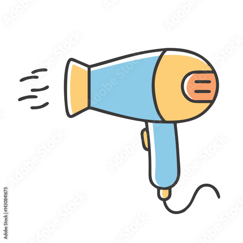 hairdryer icon, hairdryer vector illustration-simple illustration of hairdryer, perfect for hairdryer logos and icons