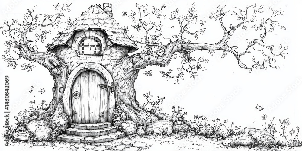 Fototapeta premium Fun and educational coloring book page for all ages.