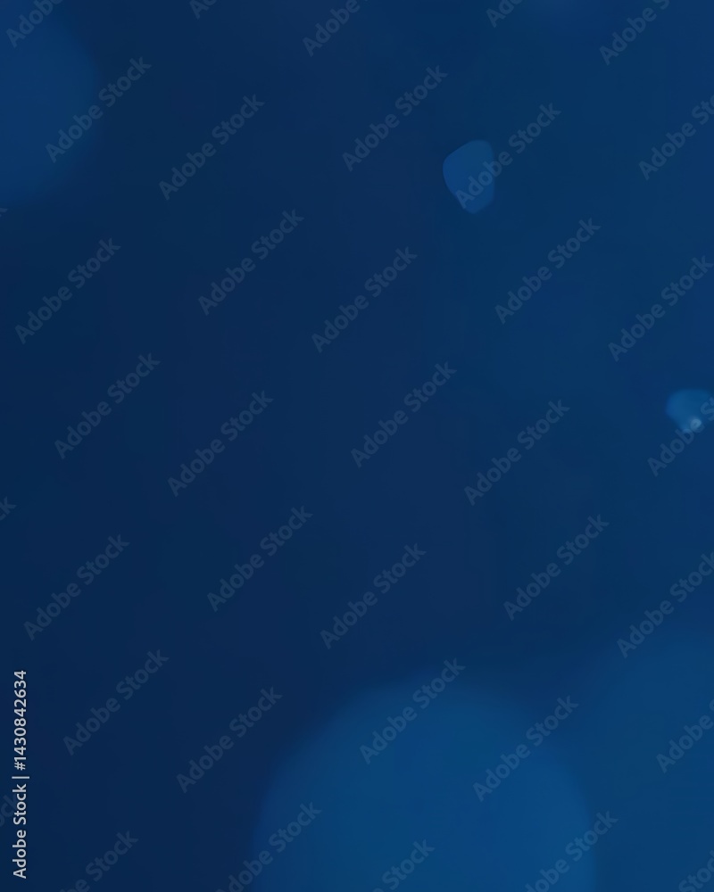 Naklejka premium Abstract Blue Bokeh Background: Dark, Moody, and Textured