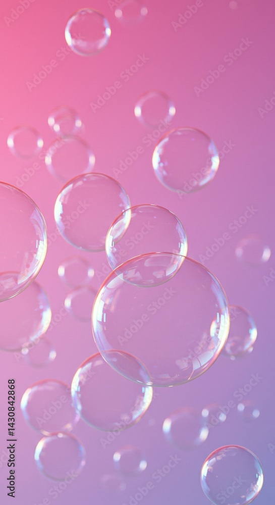Floating Bubbles on Gradient Background Soft and Dreamy Floating Bubbles on Gradient Background Soft and Dreamy