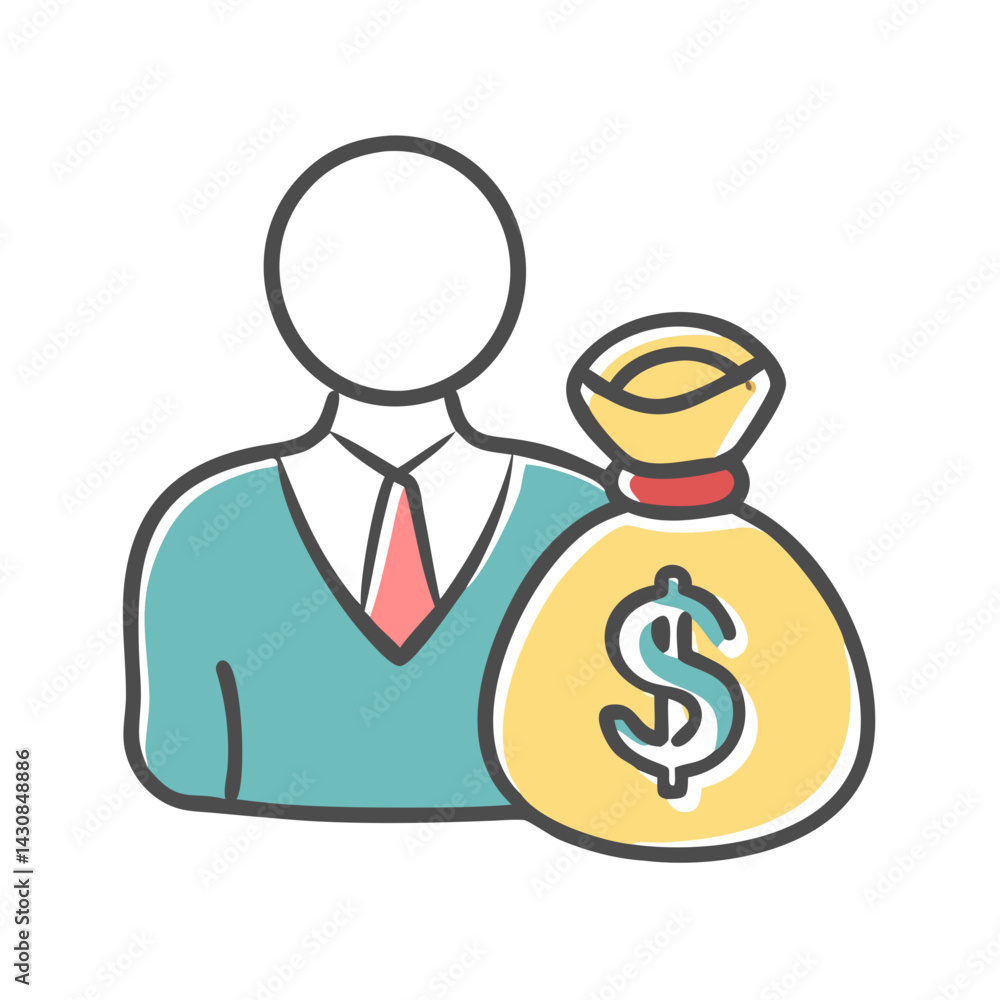 investment banker icon, investment banker vector illustration-simple illustration of investment banker, perfect for investment banker logos and icons investment banker icon, investment banker vector illustration-simple illustration of investment banker, perfect for investment banker logos and icons