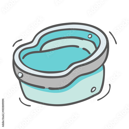 jacuzzi icon, jacuzzi vector illustration-simple illustration of jacuzzi, perfect for jacuzzi logos and icons